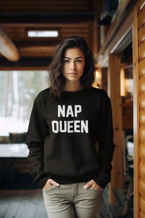 Cozy Up in Style Nap Queen Sweatshirt - The Perfect Fall Accessory for Friends - Image 2