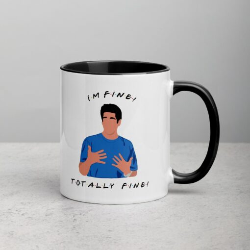 I'm Fine" Friends Mug The Ultimate Gift for Ross Geller Enthusiasts - Image 4