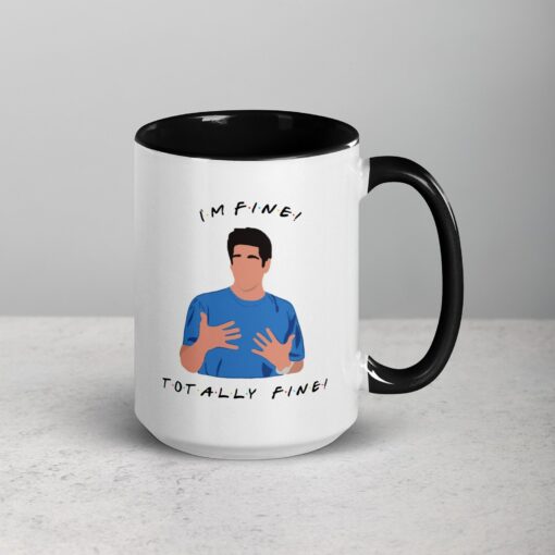 I'm Fine" Friends Mug The Ultimate Gift for Ross Geller Enthusiasts - Image 3