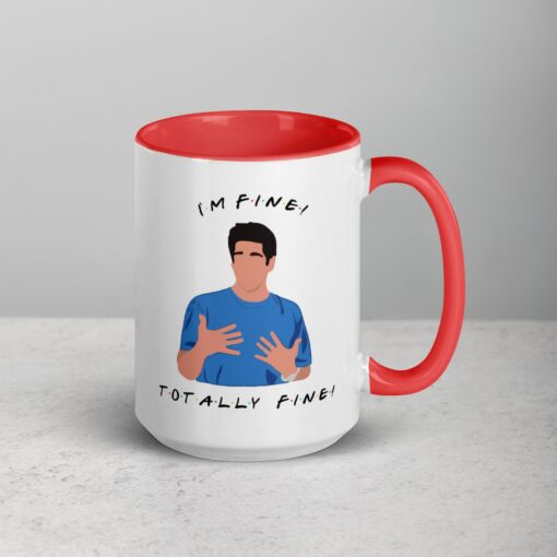 I'm Fine" Friends Mug The Ultimate Gift for Ross Geller Enthusiasts - Image 6