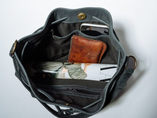 Captivating Black Bucket Bag A Versatile Accessory for Women - Image 6