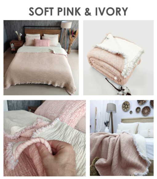 Organic Muslin Quilt Blanket Soft, Breathable, and Eco-Friendly Comfort for All Seasons - Image 6