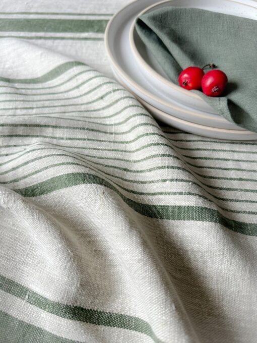 Rustic Linen Tablecloth Elevate Your Dining with Natural Charm - Image 5
