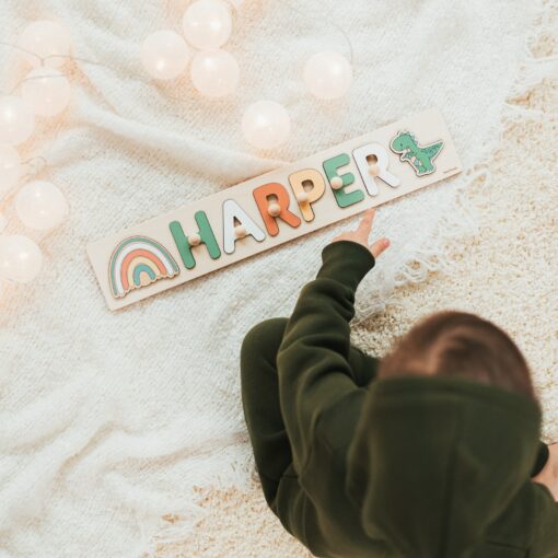 Unleash Your Little One's Curiosity with BusyPuzzle's Name Puzzle A Delightful Easter or Birthday Gift for Toddlers - Image 6