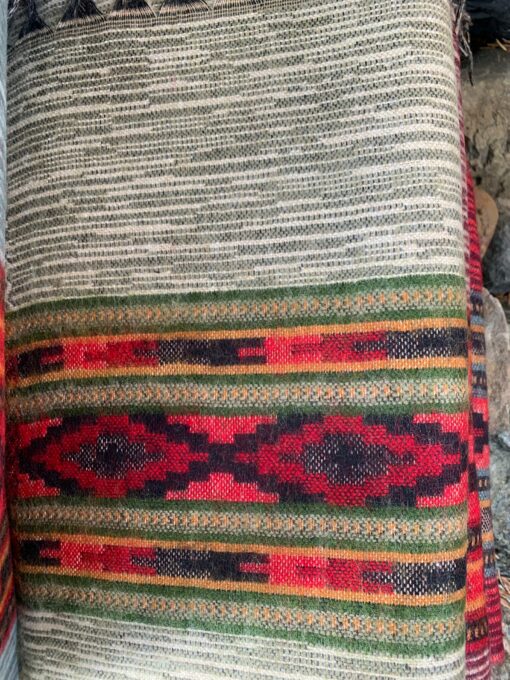 Himalayan Yak Wool Blanket Shawl Handcrafted Tribal Art from Kathmandu Valley, Preserving Cultural Heritage - Image 6