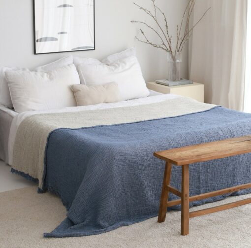 Breezy Summer Bedspread Snuggle in Organic Cotton Comfort for a Restful Night's Sleep - Image 3