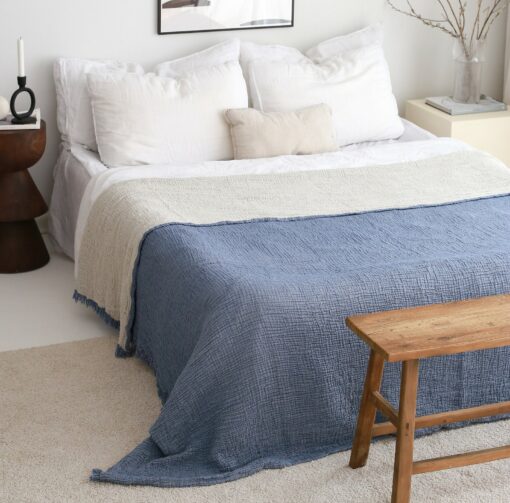 Breezy Summer Bedspread Snuggle in Organic Cotton Comfort for a Restful Night's Sleep - Image 6