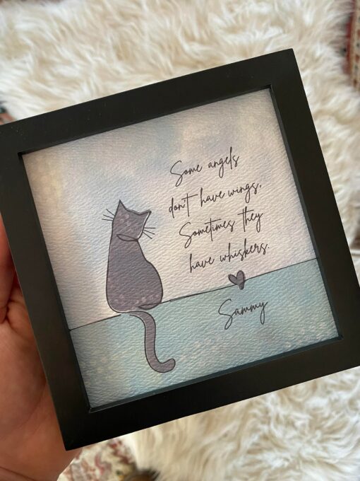 Cherished Memories Personalized Cat Memorial Gift for Grieving Pet Owners - Image 4