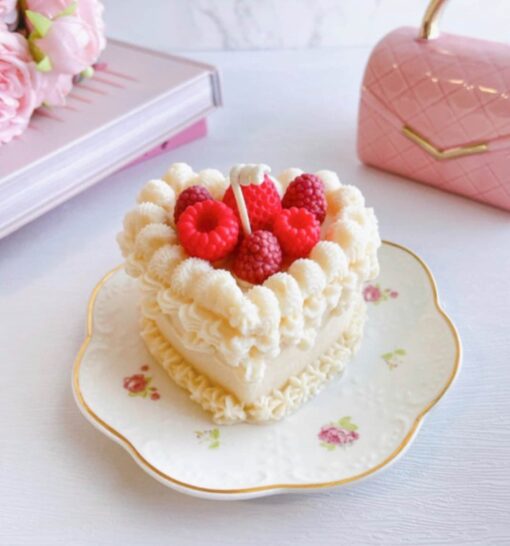 Sweeten Your Senses Berries Cake Candle, a Delightful Treat for the Soul - Image 3