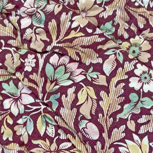 Antique French Chintz Quilt Handcrafted Elegance in Quilted Cotton - Image 3