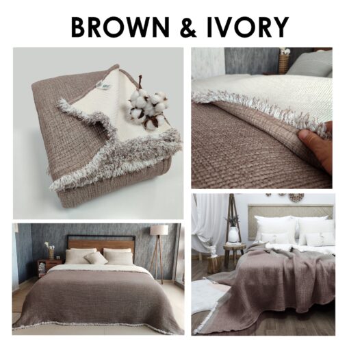 Organic Muslin Quilt Blanket Soft, Breathable, and Eco-Friendly Comfort for All Seasons - Image 5