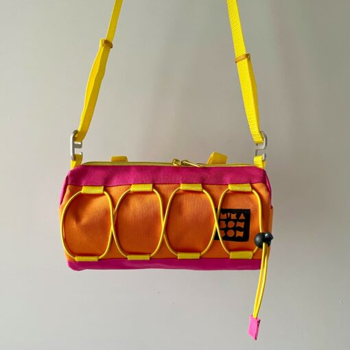 Vivid Hues on the Go Round Bike Handlebar Bag for Cyclists and Adventure Seekers - Image 4