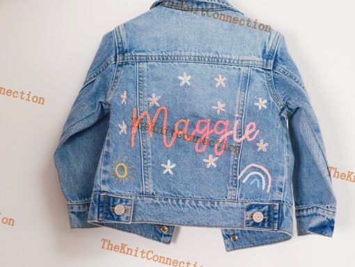 Personalized Denim Jacket Embroidered Name, Perfect Baby Shower or Birthday Gift - Image 6