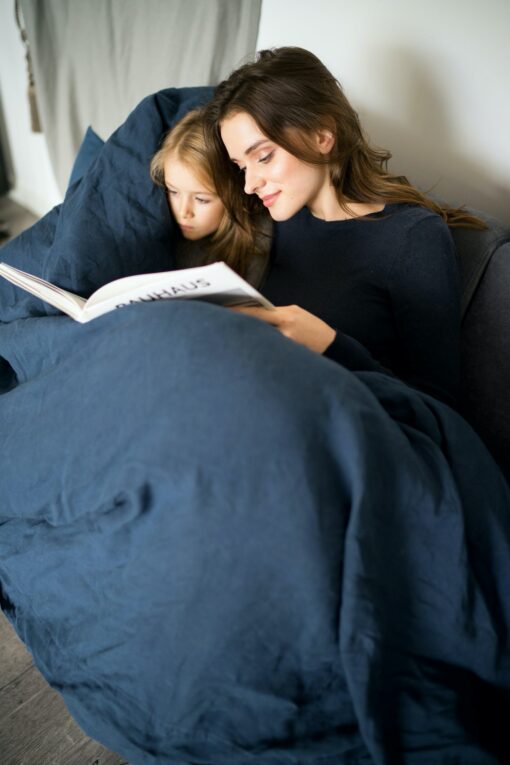 Snuggle-Worthy Kids Duvet Cover Hypoallergenic Linen Bedding for Sweet Dreams - Image 3