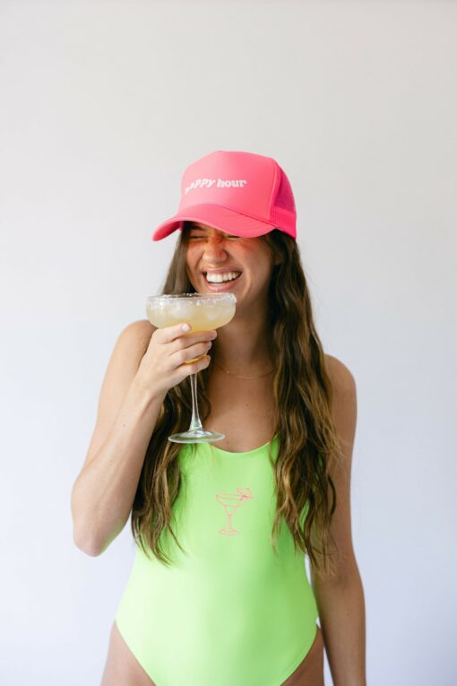 Personalized Trucker Hat Design Your Own Slogan, Party, or Bachelorette Hat with Neon Accents - Image 3