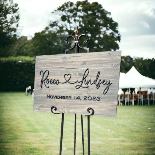 Personalized 3D Wedding Welcome Sign Elevate Your Grand Entrance with a Custom Masterpiece - Image 4