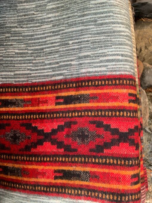 Himalayan Yak Wool Blanket Shawl Handcrafted Tribal Art from Kathmandu Valley, Preserving Cultural Heritage - Image 5