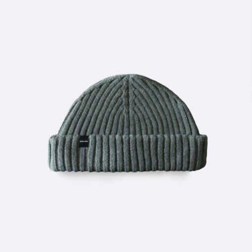 Cozy and Warm Wine Red Merino Wool Ribbed Fisherman Beanie - Image 6