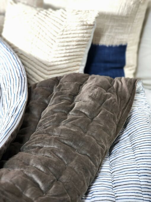 Indulge in Tranquil Slumber Cozy Haven's Velvet Quilt, Voile Runner, and Soft Throw - Image 4
