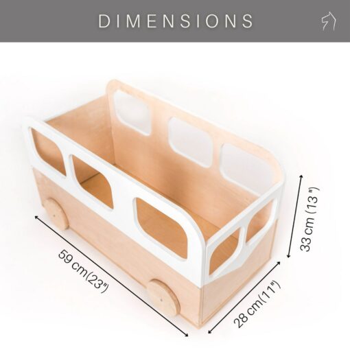 Wooden Toy Box on Wheels The Ultimate Storage Solution for Kids' Rooms - Image 4