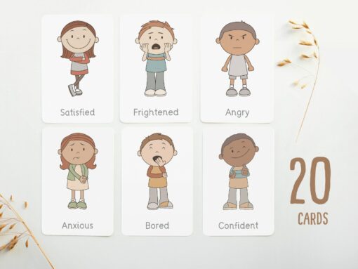 Emotions Flashcards Empowering Kids to Express and Understand Feelings - Image 3