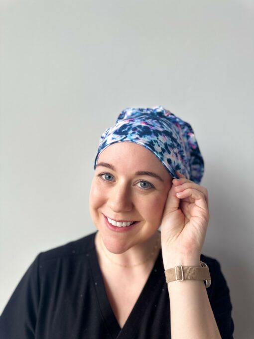 Hello Headband Scrub Hat Moody Tie Dye - The Ultimate Comfort for Healthcare Heroes - Image 3