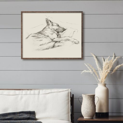Captivating German Shepherd Drawing A Masterpiece for Your Walls - Image 3