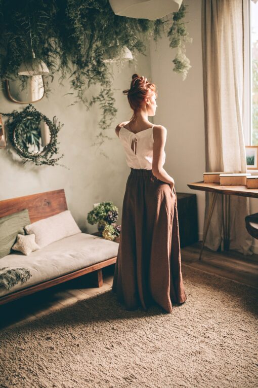 Breezy Linen Maxi Skirt Elevate Your Summer Style with Comfort and Elegance - Image 3