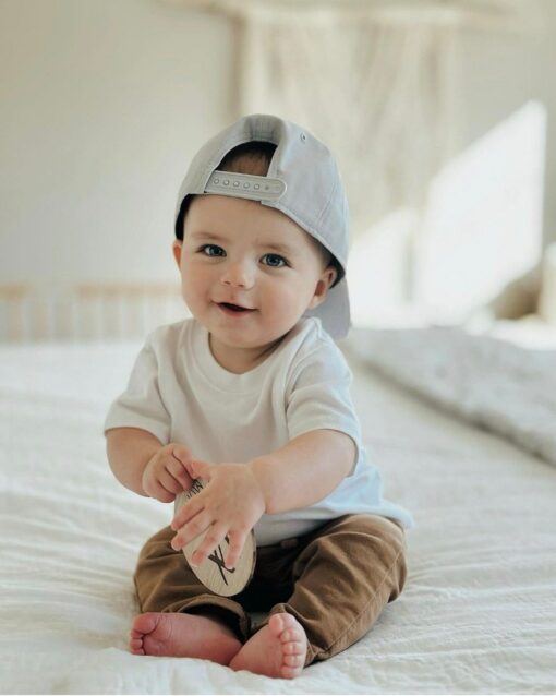 Matching Big Bro Little Bro Snapbacks Personalized Sibling Announcement Hats for Infants, Toddlers, and Kids - Image 2