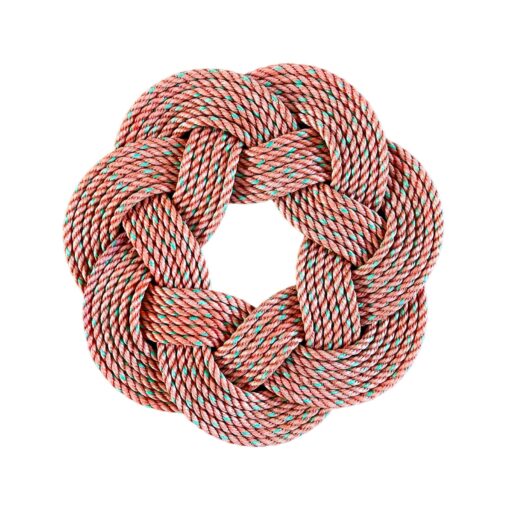 Nautical Charm Upcycled Lobster Rope Salmon Wreath for Coastal Living - Image 2
