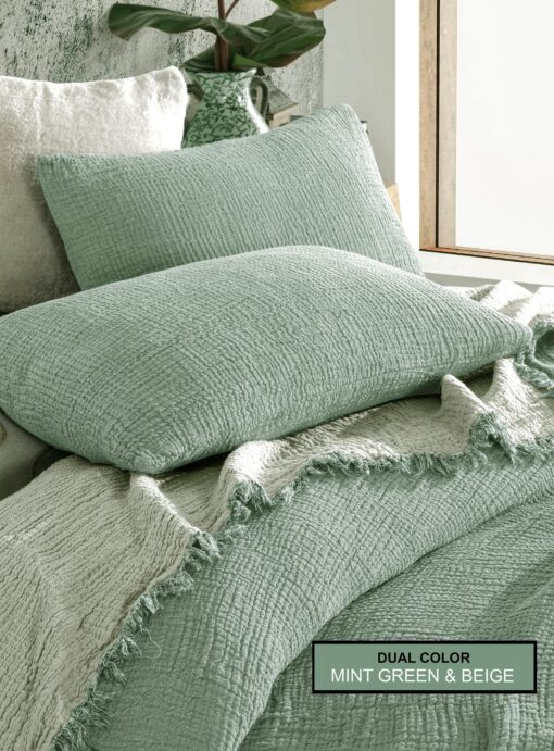 Organic Cotton Muslin Bedcover Soft, Breathable, and OEKO-TEX Certified - Image 3