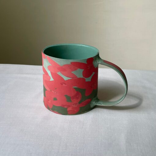 Unleash the Wild Ignite Your Mornings with the Jungle Flame Flower Big Mug - Image 3