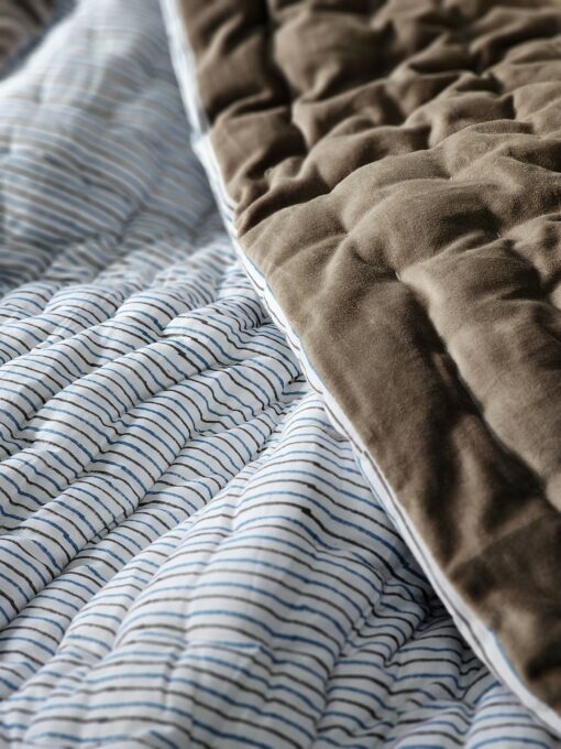 Indulge in Tranquil Slumber Cozy Haven's Velvet Quilt, Voile Runner, and Soft Throw - Image 5