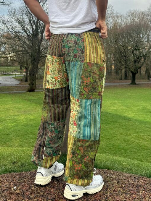 Groovy Mushroom Dance Unisex Hippie Trousers for Festival Vibes - Image 5