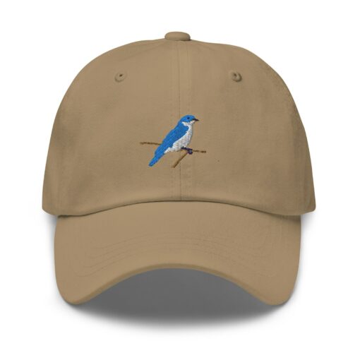 Embroidered Blue Bird Adjustable Cap Elevate Your Style with Nature's Charm - Image 5