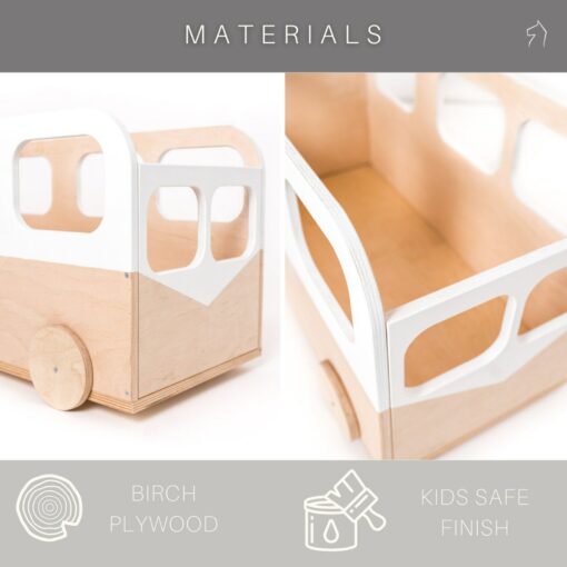 Wooden Toy Box on Wheels The Ultimate Storage Solution for Kids' Rooms - Image 5