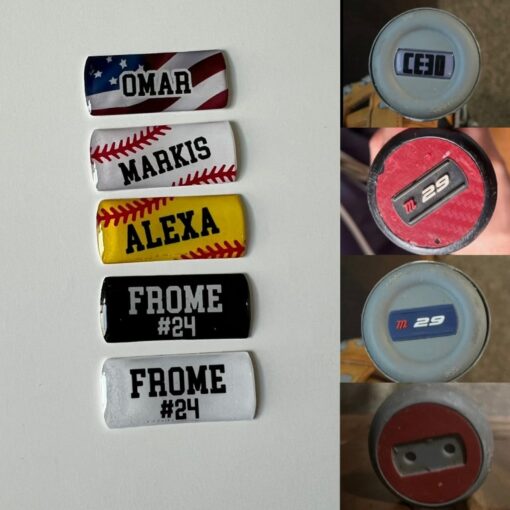 Personalized Bat Knob Decals Elevate Your Batting Game with Custom Style - Image 3