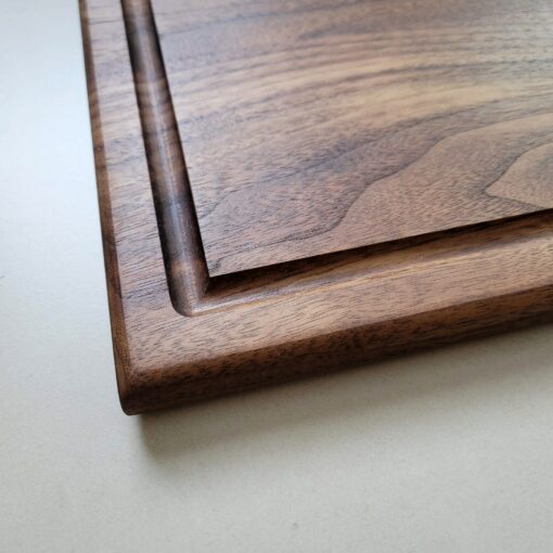 Premium Black Walnut Cutting Board with Juice Groove for Charcuterie and Culinary Delights - Image 5