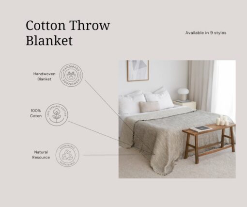 Oversized King Cotton Bedspread Cozy Comfort for Your Restful Nights - Image 3