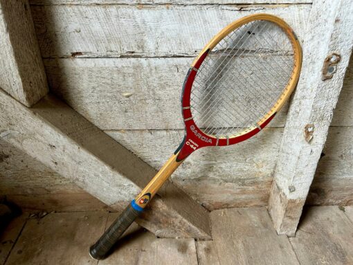 Vintage 70s Garcia Cragin C-44 Wood Tennis Racquet with Vinyl Zip Cover - Image 4