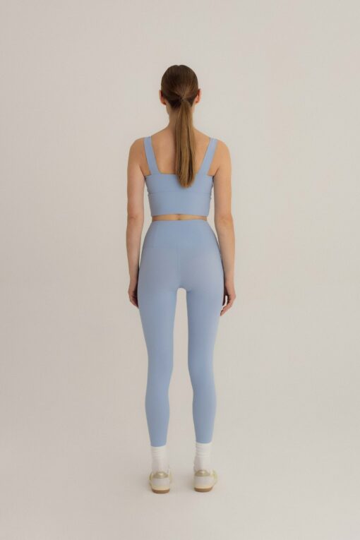 Light Blue Yoga Bra Sustainable, Supportive, and Stylish for Your Active Lifestyle - Image 4