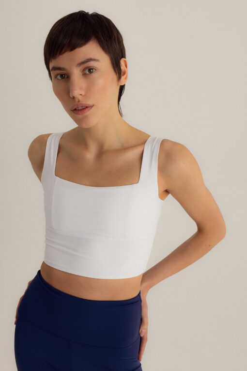 Elevate Your Workouts Sustainable Dark Blue Fitness Bra for Yoga, Training, and Beyond - Image 6