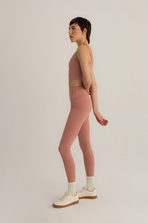 Sustainable Style Pink ECONYL? Crop Top for Yoga, Workouts, and Everyday Wear - Image 3
