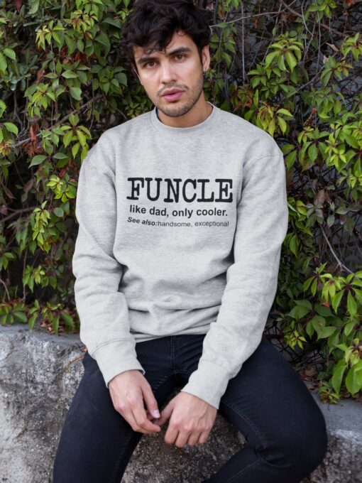 Fall into Laughter The Perfect Birthday Sweatshirt for the Coolest Uncle - Image 3
