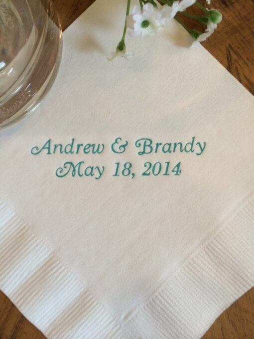Personalized Napkins Elevate Your Events with Custom Monograms and Designs - Image 5