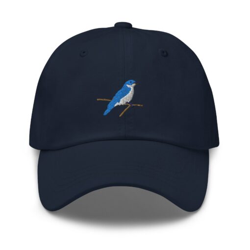 Embroidered Blue Bird Adjustable Cap Elevate Your Style with Nature's Charm - Image 2
