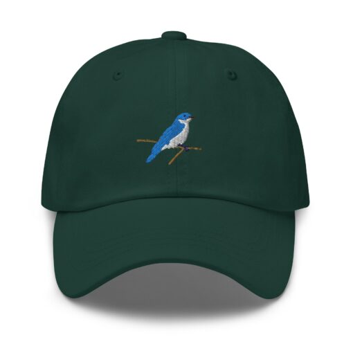 Embroidered Blue Bird Adjustable Cap Elevate Your Style with Nature's Charm - Image 4