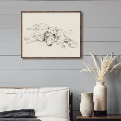 Golden Retriever Drawing Fine Art Print by Ethan Harper, Perfect for Dog Lovers - Image 4