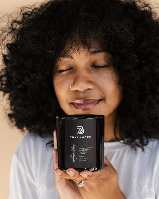 Handcrafted Black Currant Soy Candle A Masculine Escape for Stress Relief and Self-Care - Image 3