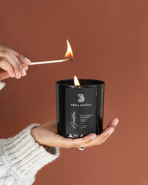 Handcrafted Black Currant Soy Candle A Masculine Escape for Stress Relief and Self-Care - Image 2